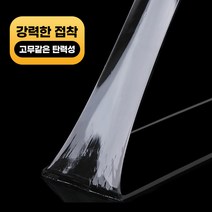 홈트너 초강력 욕실 만능 다용도 틈새차단 투명 양면 테이프, 양면테이프 3M, 2개