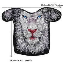 항공 호랑이 사자 간절기 점퍼 단체 바람막이 큰 패브릭 동물 패치 큰 티셔츠 자켓 스웨터에 스티치