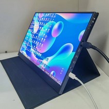 휴대용 보조 모니터 듀얼 포터블 스마트폰 닌텐도 호환, 17.3인치, 퍼플 typec/144HZ 거치대