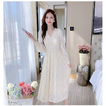 봄 순백의 레이스드레스 언약식 성년의날 연주회 결혼식 하객원피스 청순 공주풍 연주드레스