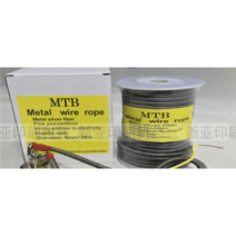 제전로프 정전기방지 코팅 안전 섬유 전도성 산업용, 6mm비탄성1m(자석제외)구리버클접지선무료