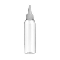 허브스프레이 플라스틱용기 뾰족캡 흰색 검정100~500ml, 150ml, 투명용기 흰색캡, 1개