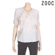 주크 랩스타일 프릴 블라우스 V212MSC944 WH