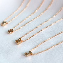 이니셜 미니 체인 알파벳 이름 펜던트 레이어드 귀걸이 목걸이 15