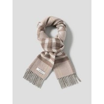 [빠른출고]/빈폴 BEANPOLE ACCESSORY (BE2X84M07A) 체크 양면 머플러 Beige