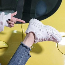 데일리 패션 굽있는 운동화 하얀색 예쁜 신발 로퍼스니커즈 메쉬스니커즈러닝화 가벼운