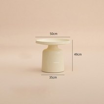 야외 정원 접이식 편의점 거실용 유럽 다리미 커피 테이블 소형 원형 사이드 테이블 미니멀리스트 디자이, 08 50cm yellow