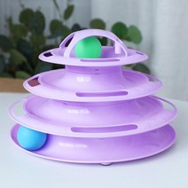 고양이 운동 기구 캣휠 3단계 애완 동물 고양이 장난감 훈련 놀이 접시 새끼 타워 트랙 디스크 지능 트리, 04 4