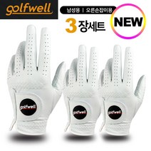 골프웰 골프웰 남성 천연 양피 골프장갑 3장 1세트(GW-GV01), 22(3장1세트)
