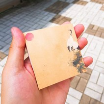 우리일쌍 봉학도 전통명화 떡메모지