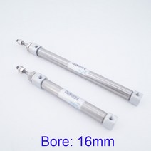 소형유압실린더 가이드실린더 스테인레스 스틸 미니 실린더 보어 16mm 스트로크 ~ 200mm CDJ2B 복동/단동, 15 200mm_01 Double acting