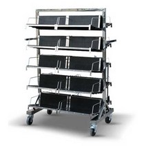 정전기방지 PCB 트레이 보관함 부품 선반 회로기판, 프레임 + 행잉 바스켓 8개