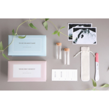 코니테일 탯줄 유치 임테기보관함 신생아 임신 출산 선물 준비, 민트