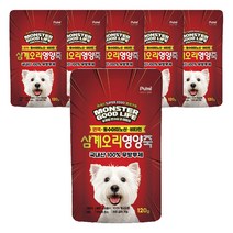푸르미 강아지 몬스터 굿 라이프 영양죽, 삼계오리, 120g, 6개