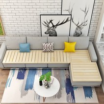 소파 프레임 우드 매트 허리 보호 원목 쇼파베드, 80cmx190cm