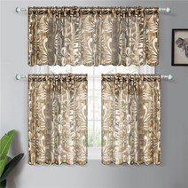 숏 커튼 블라인드 가리개 미니 창문 쉬폰 커텐 레이스 거실