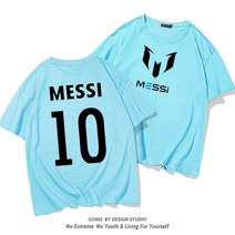 MESSI 10 리오넬 메시 면 반팔 티 셔츠 빅사이즈 축구 아르헨티나 바르셀로나 져지 저지 스웻 커플 유니폼