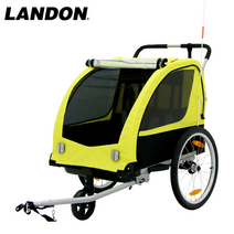 자전거트레일러 자전거 웨건 트레일게이터 렌들러, 02 TB-29_2인승 트레일러 적재량41kg_옐로