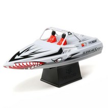 제트보트미니 전기 브러시 제트 원격 제어 RC 보트 RTR 미니 자동 리셋 제트 보트 9 인치 23cm, 01 White RTR