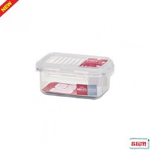 플라스틱밀폐용기 하이킵스 직1호(투명) 325ml 환경호로몬걱정없는 생분해성용기 칸칸이용기 반찬통 칸막이용기 투명용기 냉장고정리용기 플라스틱밀폐용기