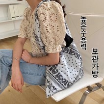 일본식 느낌의 봄 여름용 큰 용량 쇼핑 및 수납 가방