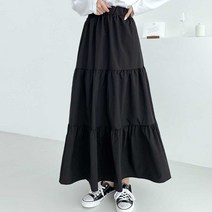 골덴 데님 여성 캉캉 주름 플리츠 가죽 플레어 랩 라인 3단 치마 롱 허리밴딩 여유핏 겨울 청 항아리 벨벳 니트 샤 바스락 모직 스커트