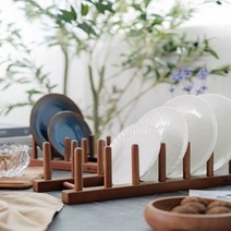 원목 접시꽂이 (월넛) 3Size, 소, 상세 참조, 1개