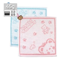 토미 무연사 핸드 고리 타올 수건 타월 순면 코튼 캐릭터 핸드타올 어린이집 유치원 개인 손수건, 파랑