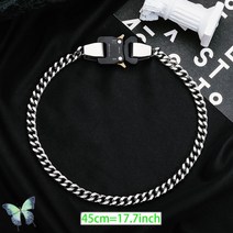 트렌디한 alyx 팔찌 streetwear 금속 버튼 alyx 체인 목걸이 남성 여성 힙합 팔찌