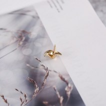 비즈공예 원석 구리 도금 18K 금종이 크레인 펜던트 귀걸이 diy 수제 귀 보석 재료 액세서리, 01 1