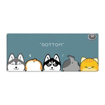 Yumico 온열 마우스패드 사무실 온열데스크매트 800mm X 330mm, 강아지