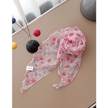 [마리끌레르] 그림꽃 텐셀 스몰삼각 스카프
