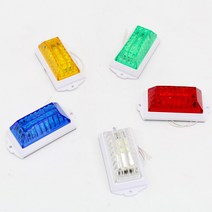 타로시 차량 경광등 12V LED스트로브 싸이키 방수 파박이, 1개, 녹색