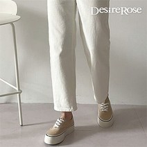 디자이어로즈 [디자이어로즈] 20대 30대 여성 면 스니커즈 3.5cm