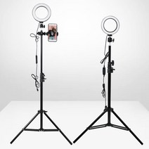 LED링라이트 16cm+삼각대160cm 인터넷방송조명 스탠다드 1인방송 LTO-160, 1set, 1.(OUT거치대)충전기 미포함