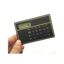 공학용 계산기 공업용 재무용 기사 휴대용 태양열 카드 계산기 초박형 사무실 컴퓨터 학생 미니 포켓 에너지 절약, 검은색