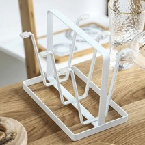 식기건조 철제 컵 건조대 화이트