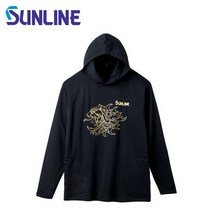 거상코리아 선라인 등산긴팔티 낚시복상의 후드티셔츠 SUW1810PK, 선택완료, 블랙S-967575