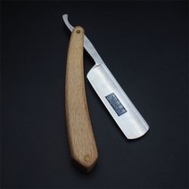 바버샵 클래식 일자 수동 면도기 전문 이발소 특수 칼날 남자 안전 면도칼, 연브라운 면도기