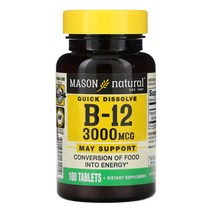 메이슨내추럴 비타민 B12 3000mcg 100정