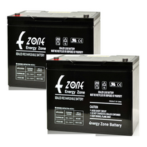 e-ZONE 전동휠체어배터리 전동스쿠터 배터리 밧데리 휠체어, 2개, 12V 40A