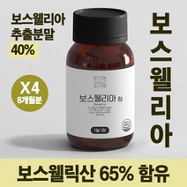 이상한약방 보스웰리아 정 240캡슐 8개월분 보스웰릭산 무릎 관절, 60캡슐, 4병