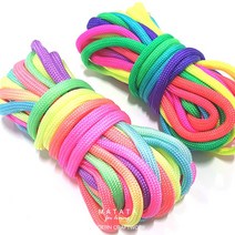 마크라메 재료 레인보우 그라데이션 우동끈 파라코드(2colors), 2.파라코드 비비드(5m/1롤)