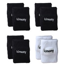 키모니 소프트핏 숏 손목밴드 4세트(블랙3+화이트1)
