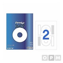 라벨CD2칸20매 IS-3642P CD DVD용 118mm내경 41mm, 없음