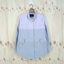 빈티지다온 닥스 연보라 삼색 배색 허리 스트링 바람막이자켓 90