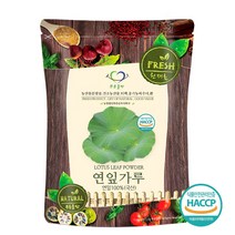 푸른들판 국산 생 연잎 가루 분말 100% 연꽃잎 하엽 파우더 HACCP 인증, 100g, 1개, -