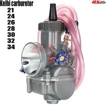바이크기화기 범용 오토바이 기화기 21 24 26 28 30 32 34mm PWK Carburador 85 110 250 300cc ATV 쿼드, 02 keihi 24