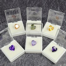 하트 14mm 큐빅 지르코니아 큐빅 경도8 최상급 17종