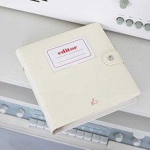 [ORDINA] 대학생 데일리 플래너 베이직 똑딱이 다이어리 선물 월간주간노트_14640EA, 블랙
